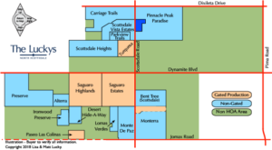 Clickable Desert Foothills Area Map