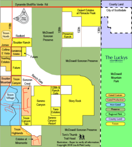 Clickable Dynamite Foothills Area Map